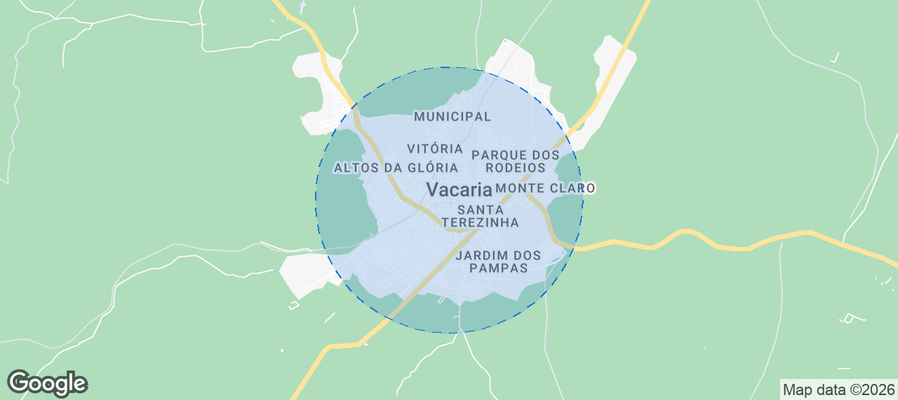 Vacaria Airbnb map